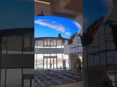 Ecrã de exibição LED flexível vertical para publicidade interna